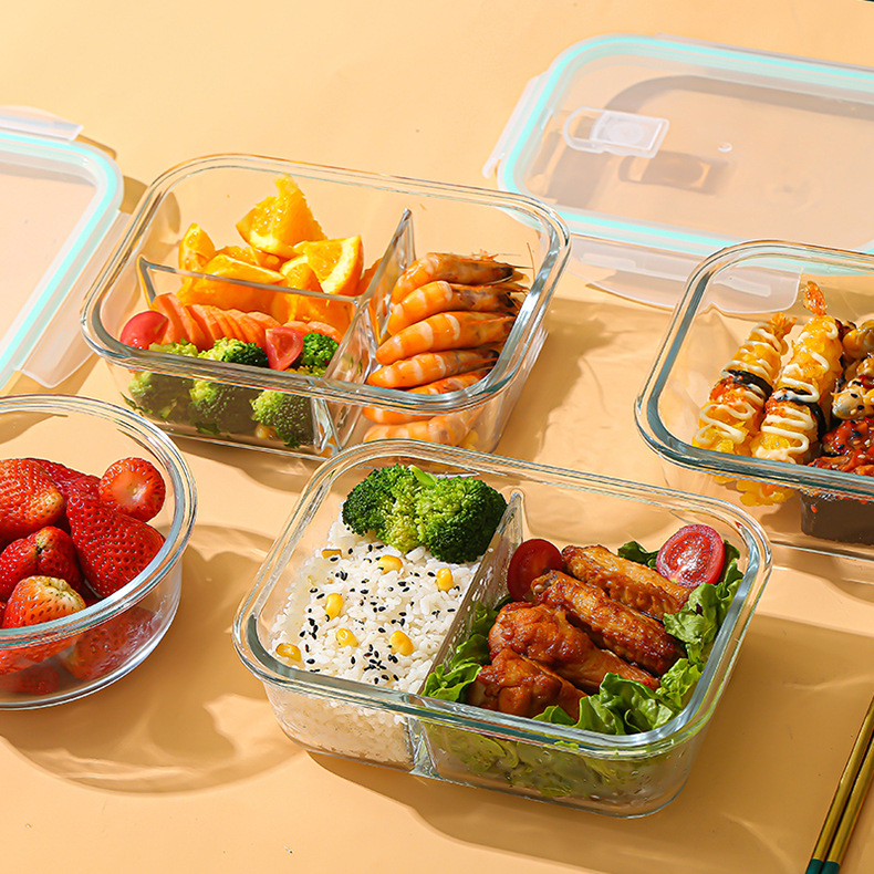 Food Storage Safety - Glass Fresh-Keeping Box high Borosilicate Heat-Resistant