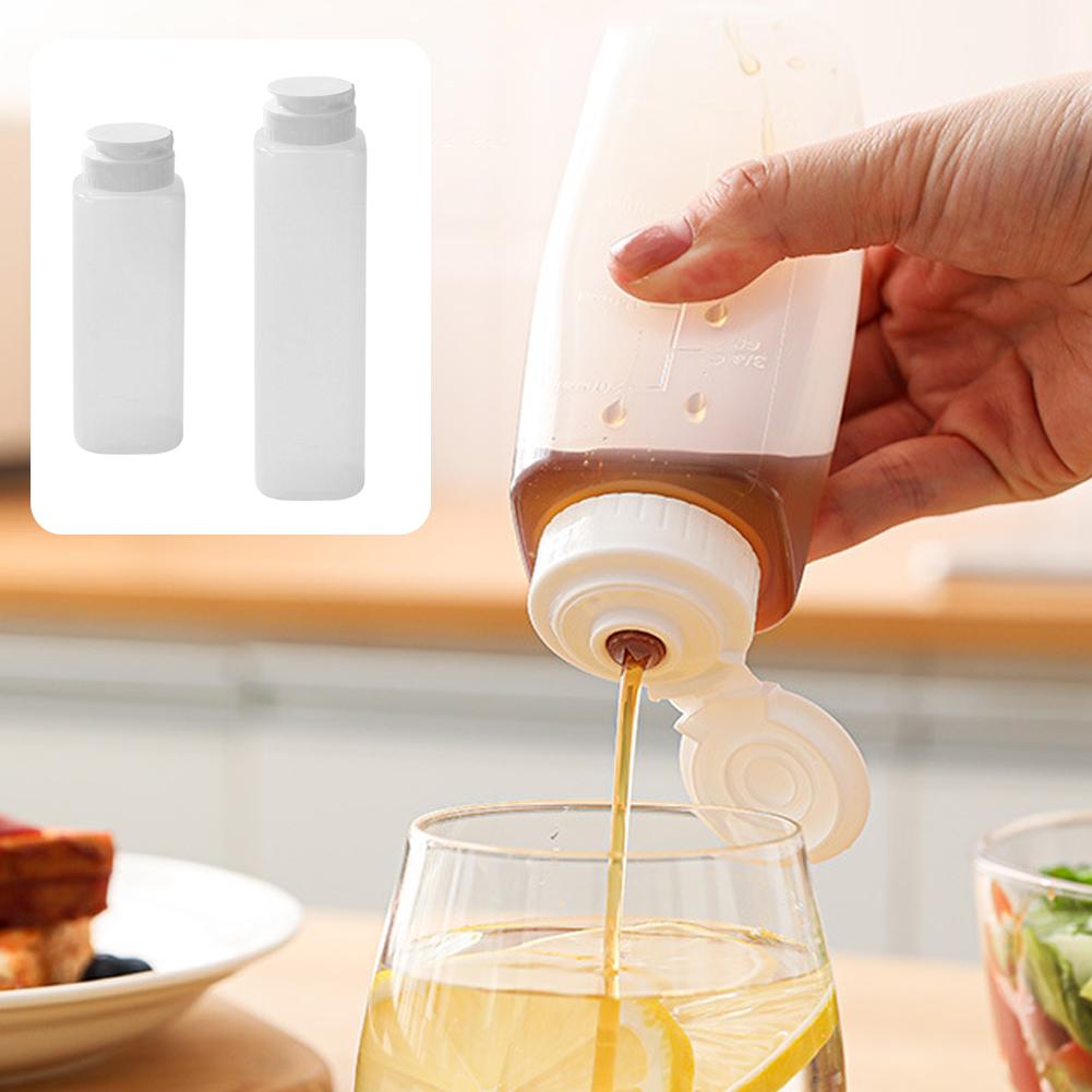 Salad Dressing Bottle - 200/300 ML Condiment Squeeze Bottle Visual-scale
