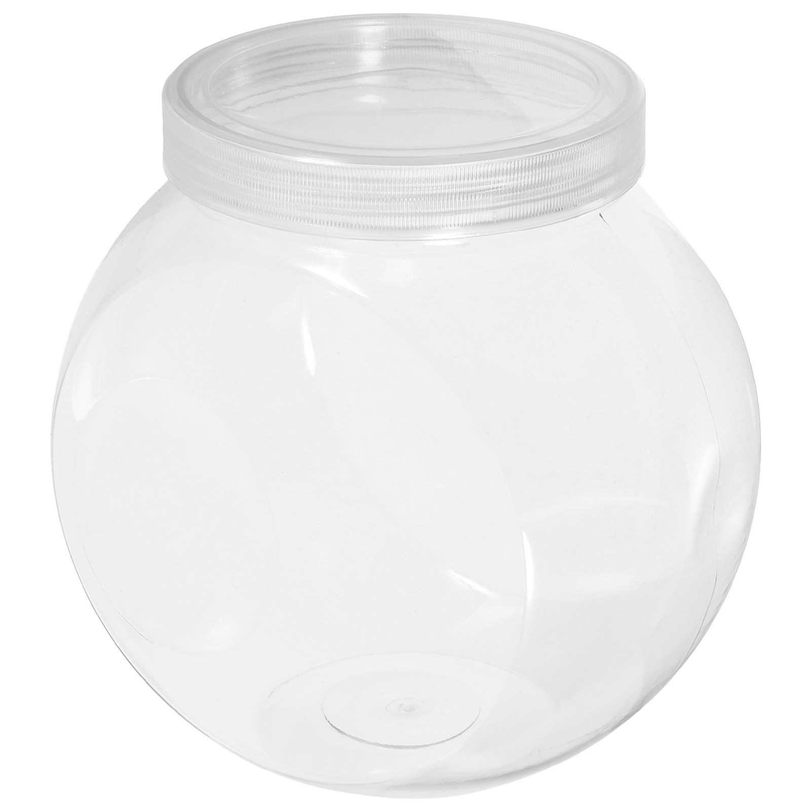 Food Storage With Lids - 3Pcs Clear Sweet Jar 1500Ml Round