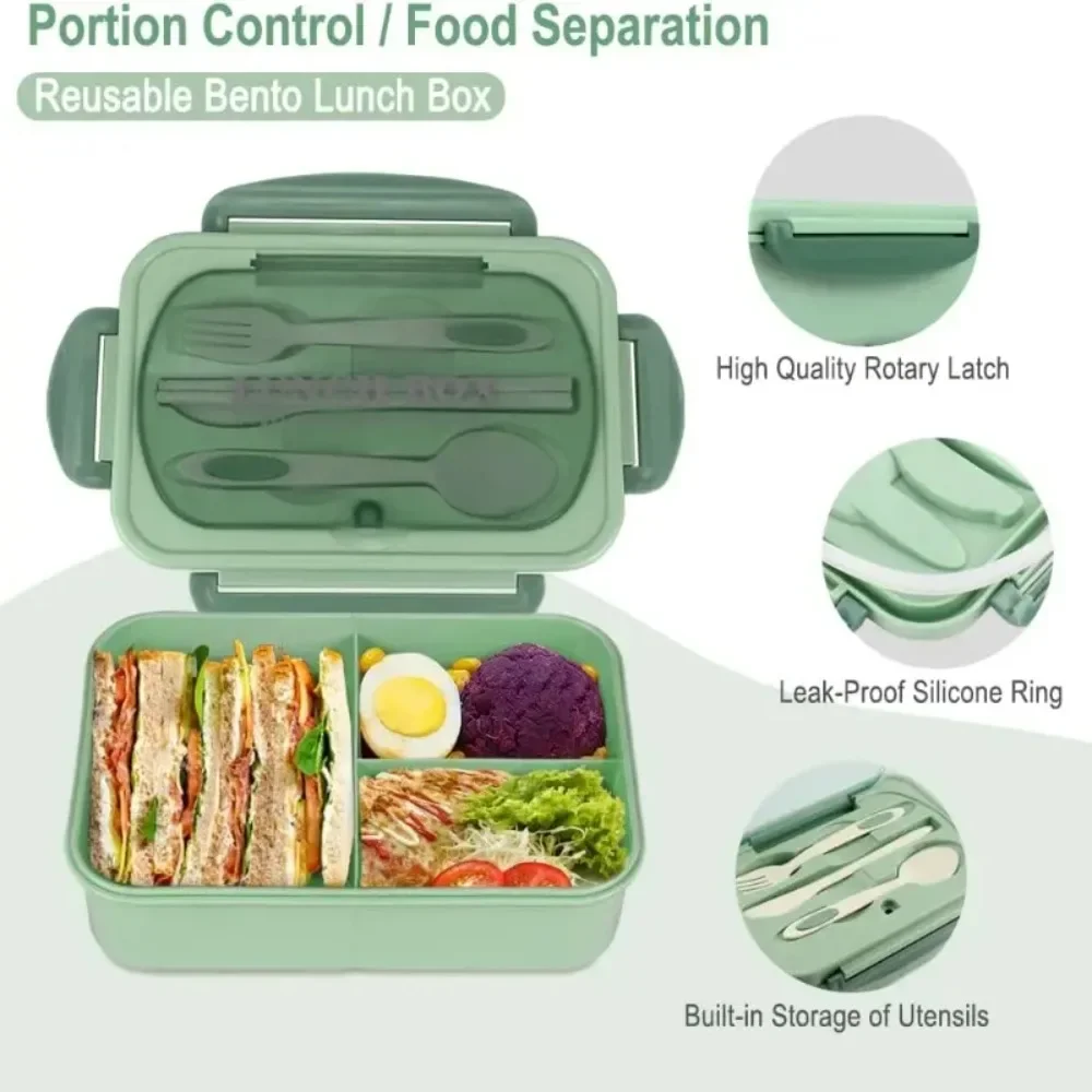 1200ML Bento Lunch Box For Adu - Food Storage Safety ulasan dan harga