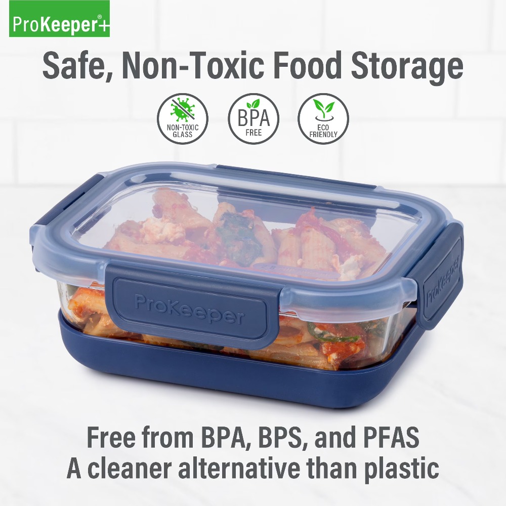 2.8 Cup Glass Food Storage Con - Food Storage With Glass Lids ulasan dan harga