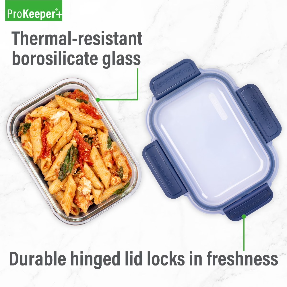 2.8 Cup Glass Food Storage Con - Food Storage With Glass Lids ulasan dan harga