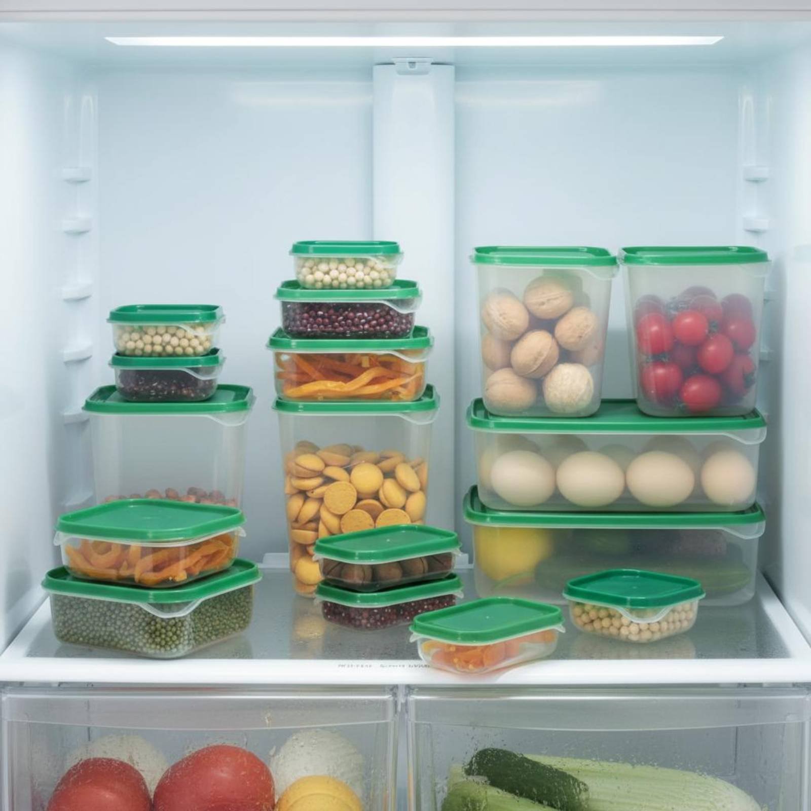17 Pieces Fridge Storage Box S - Food Storage With Lids ulasan dan harga