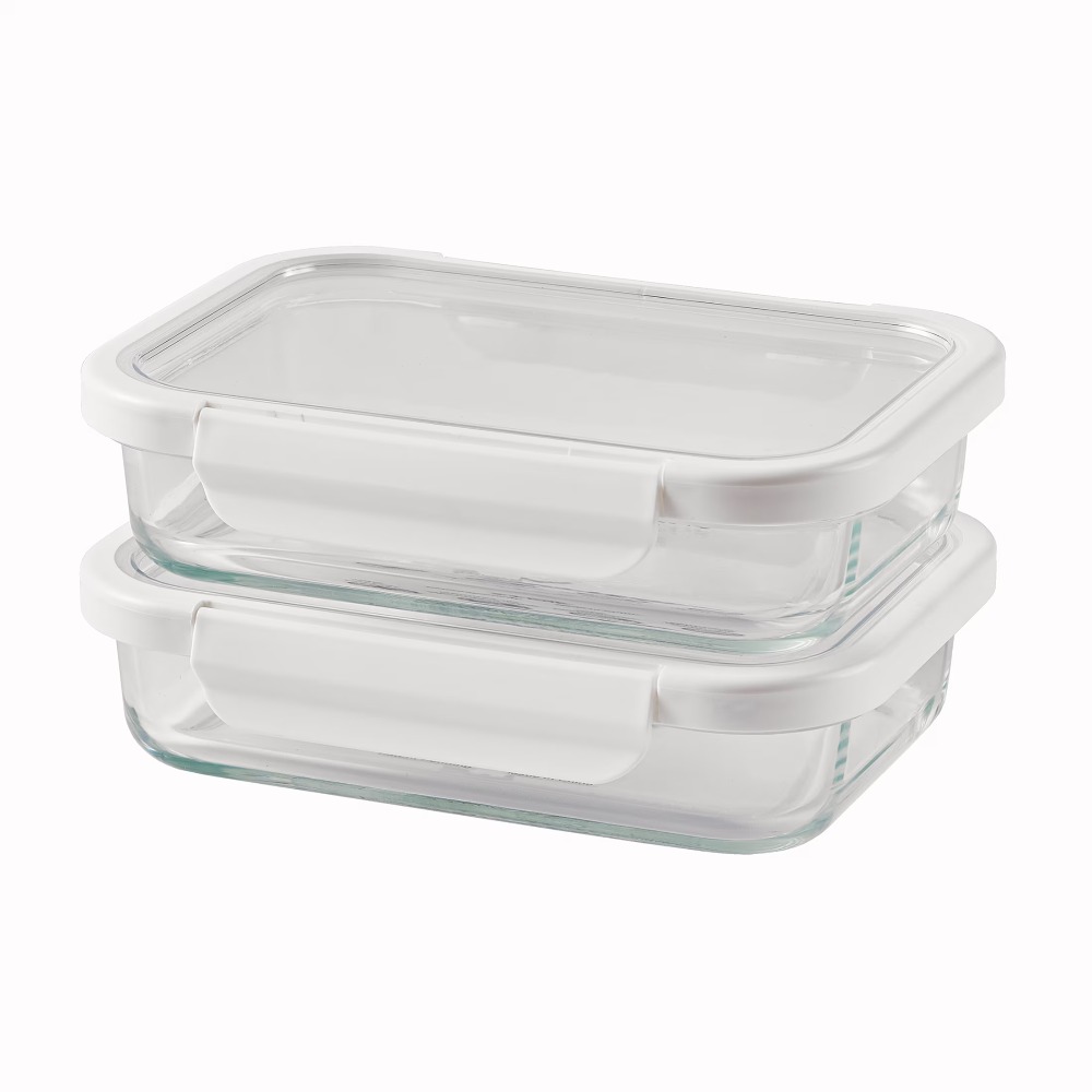 2.3Cup Rectangle Glass Food St - Best Food Storage ulasan dan harga