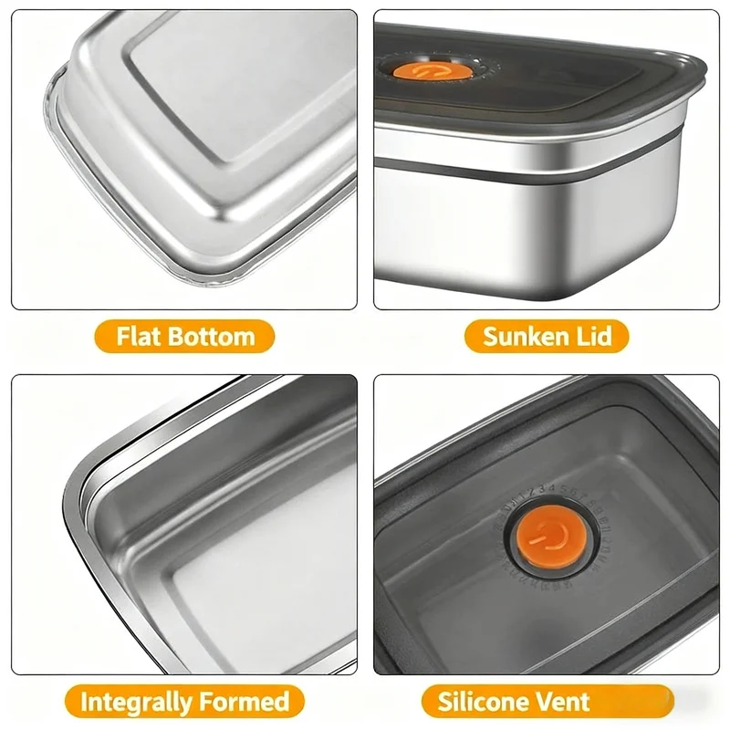 Large Capacity Stainless Steel - Food Storage Safety ulasan dan harga