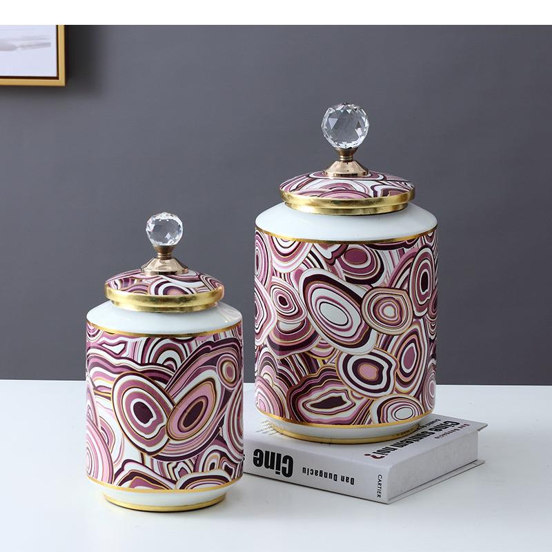 Purple Circle Painted Ceramic  - Food Storage Lidl ulasan dan harga