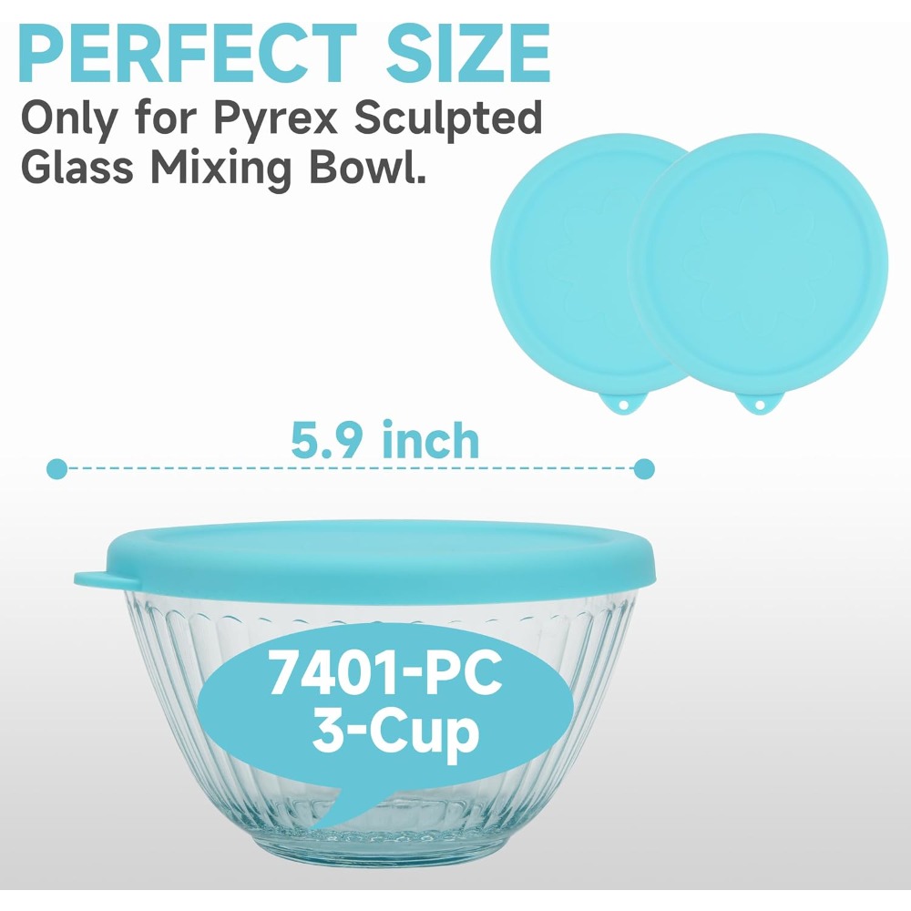 Silicone Lids for Glass Mixing - Food Storage With Glass Lids ulasan dan harga