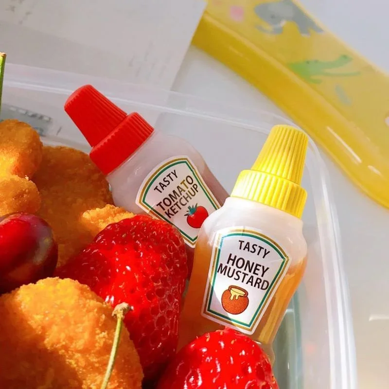2Pcs/Set 25ML Mini Tomato Ketc - Salad Dressing Bottle ulasan dan harga