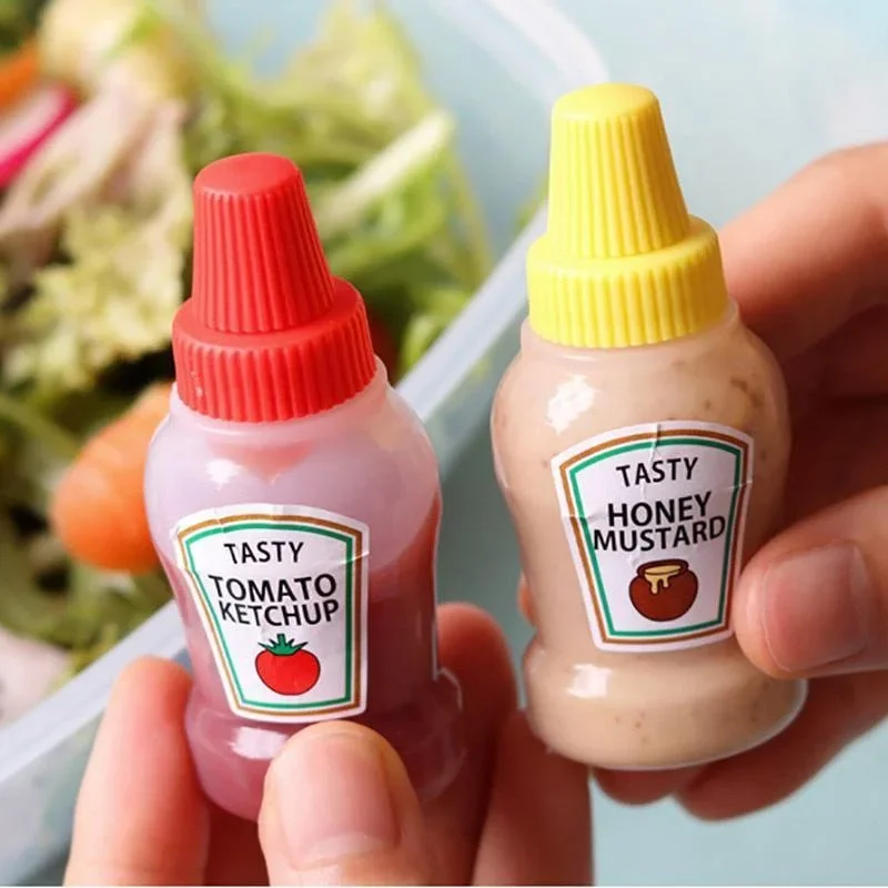2Pcs/Set 25ML Mini Tomato Ketc - Salad Dressing Bottle ulasan dan harga