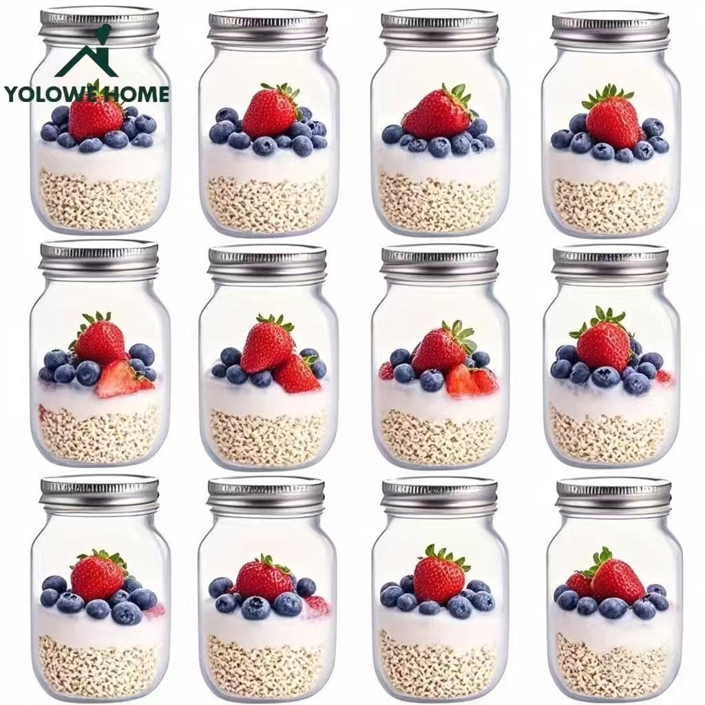 6Pcs, 12Pcs, 500Ml/16Oz, Glass - Salad Dressing Bottle ulasan dan harga