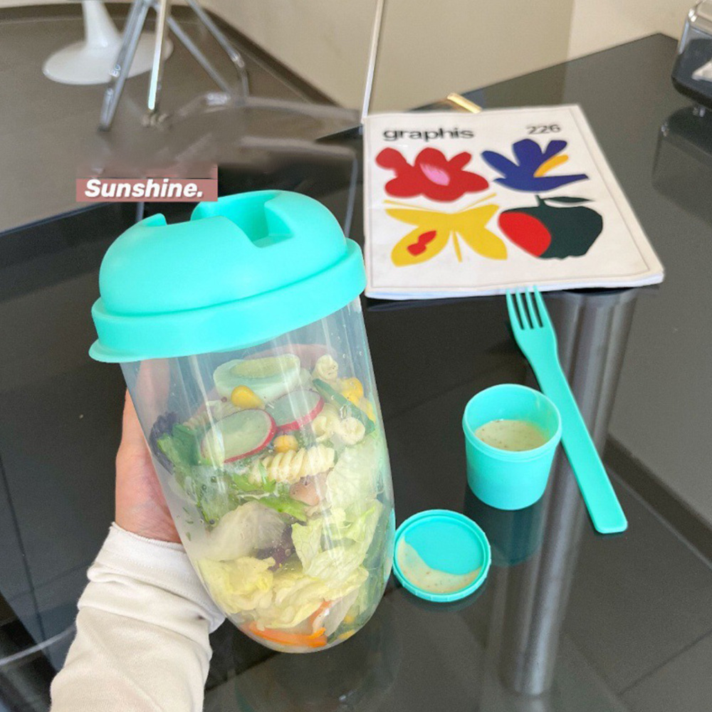 1PC White/Green Portable Bottl - Salad Dressing Bottle ulasan dan harga