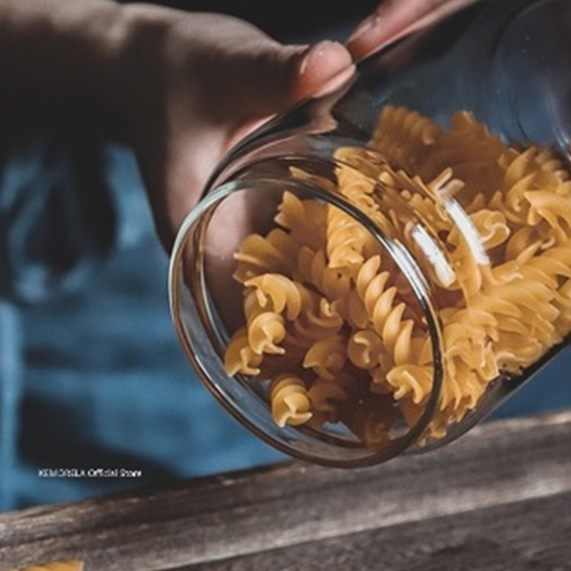 Wood Lid Glass Airtight Canist - Food Storage With Glass Lids ulasan dan harga