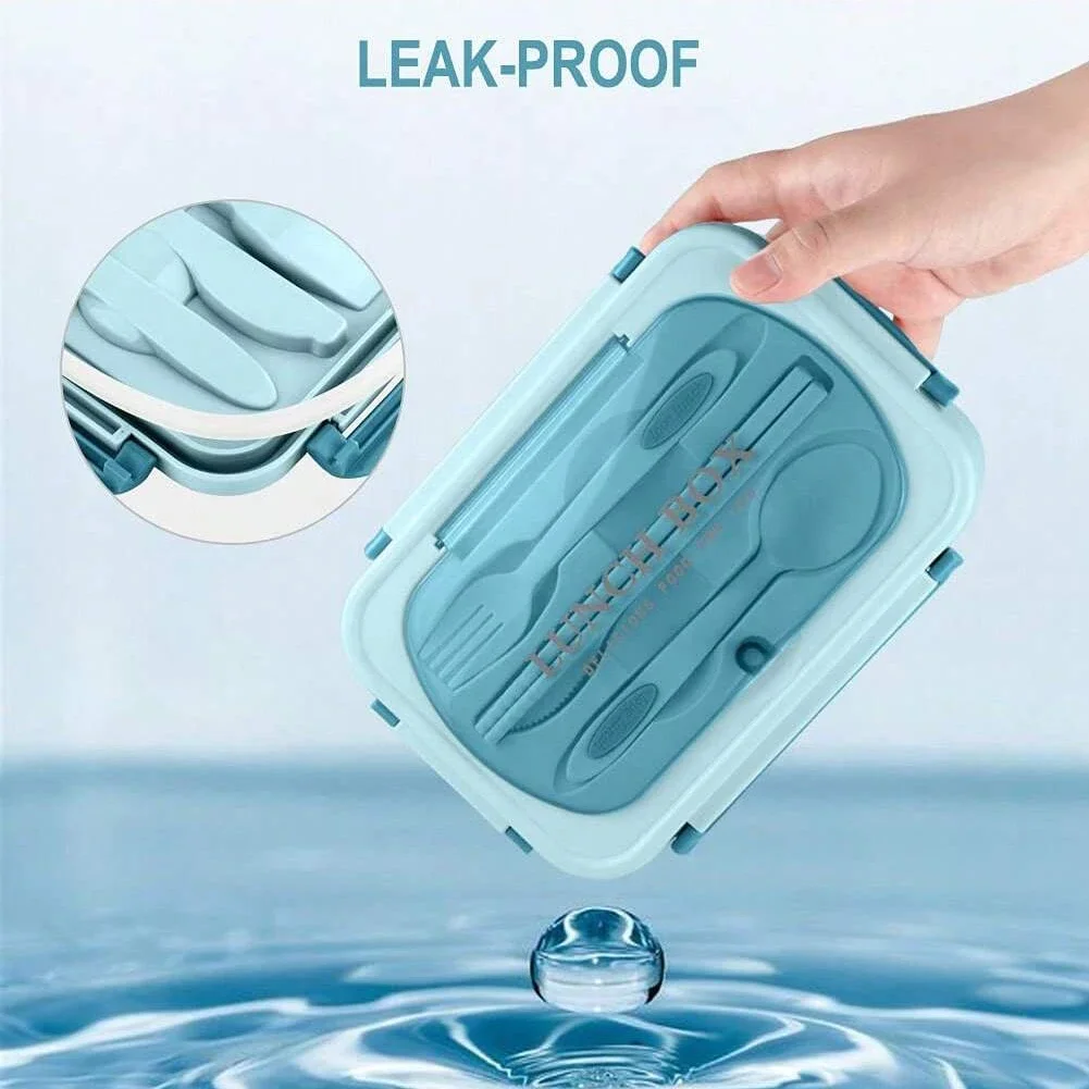 Adult Bento Box with 3 Compart - Food Storage Safety ulasan dan harga
