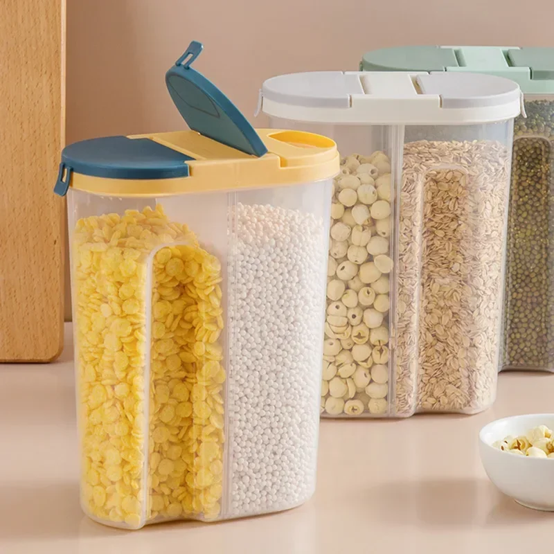 M/L Double Grid Cereals Jar Pl - Food Storage Lidl ulasan dan harga
