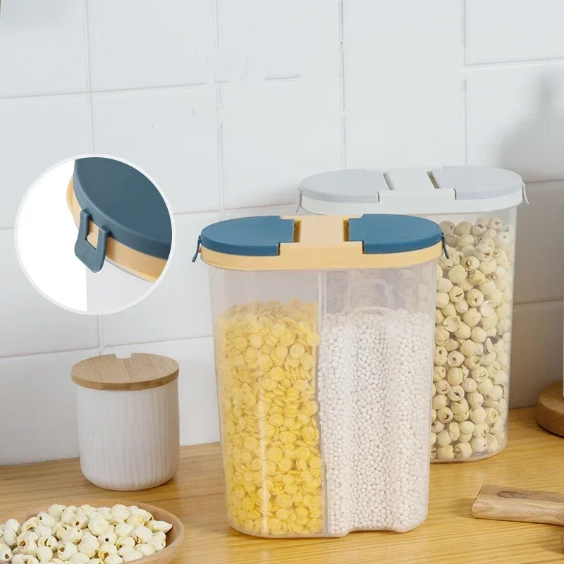 M/L Double Grid Cereals Jar Pl - Food Storage Lidl ulasan dan harga