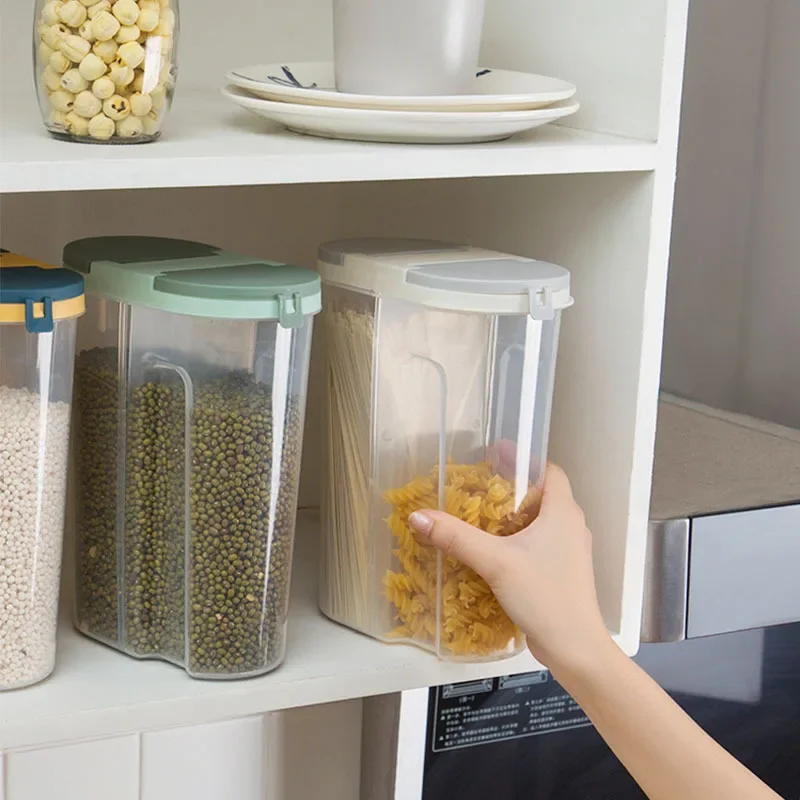 M/L Double Grid Cereals Jar Pl - Food Storage Lidl ulasan dan harga