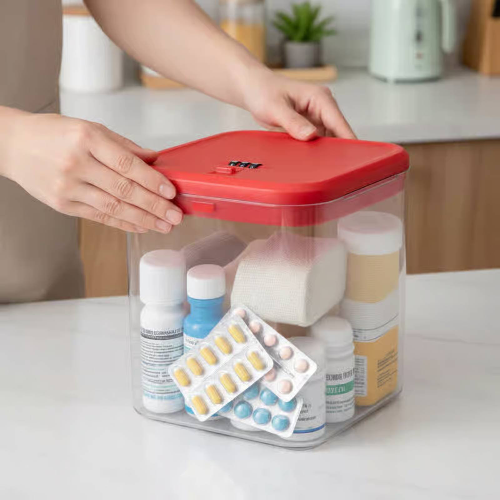 Clear Lockable Box Versatile L - Food Storage Usa ulasan dan harga