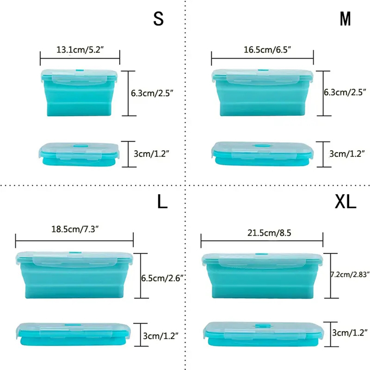 Collapsible Silicone Food Stor - Food Storage Freezer ulasan dan harga