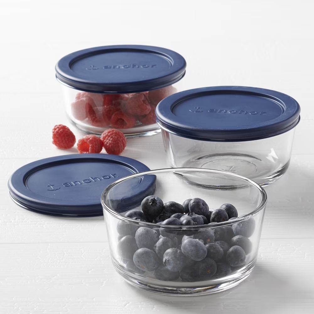 Anchor Hocking Glass Food Stor - Food Storage With Glass Lids ulasan dan harga