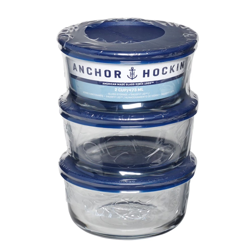 Anchor Hocking Glass Food Stor - Food Storage With Glass Lids ulasan dan harga