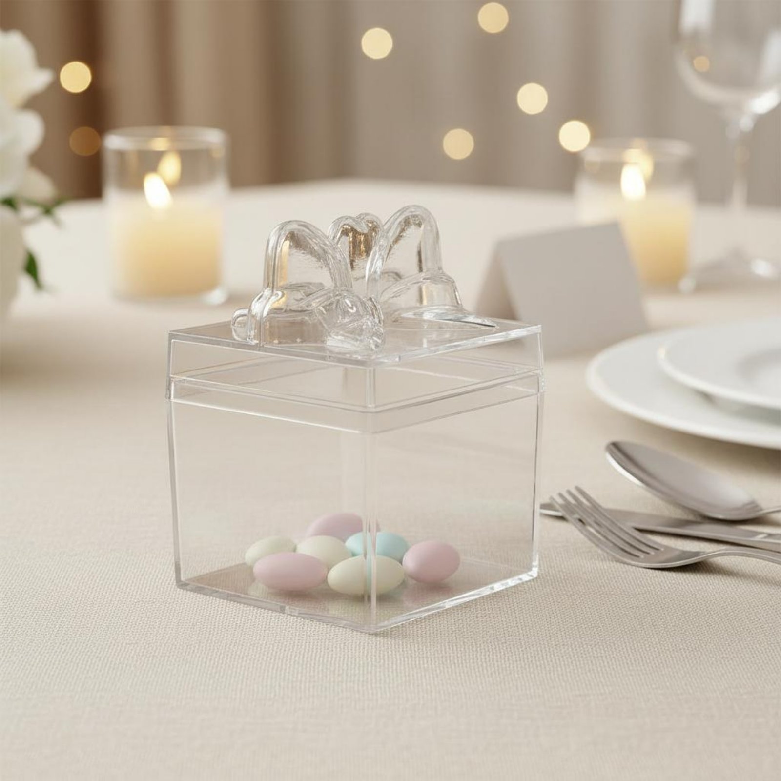 Clear Plastic Candy Box with R - Food Storage Usa ulasan dan harga