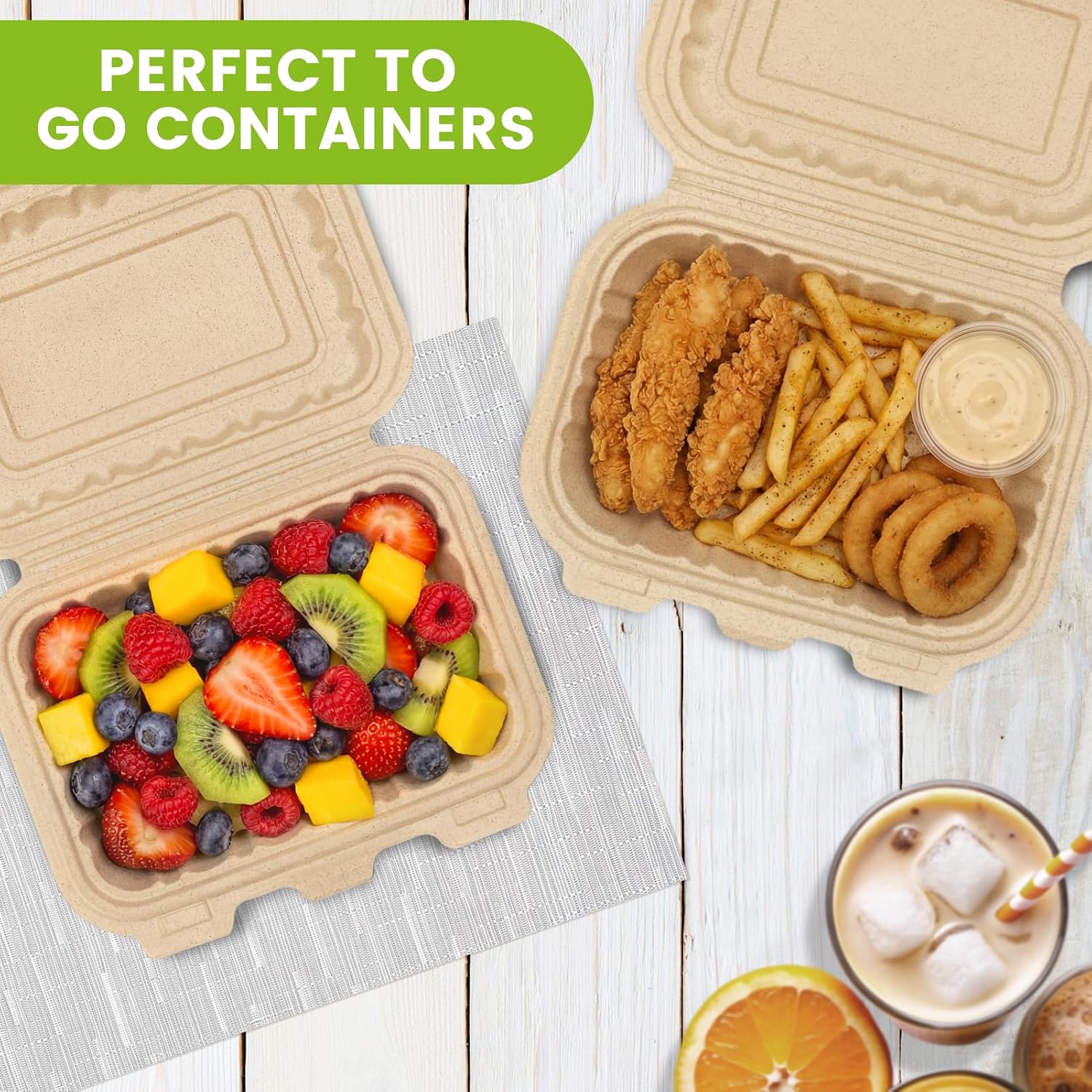 50 Pack 16oz Clamshell Take Ou - Food Storage Safety ulasan dan harga