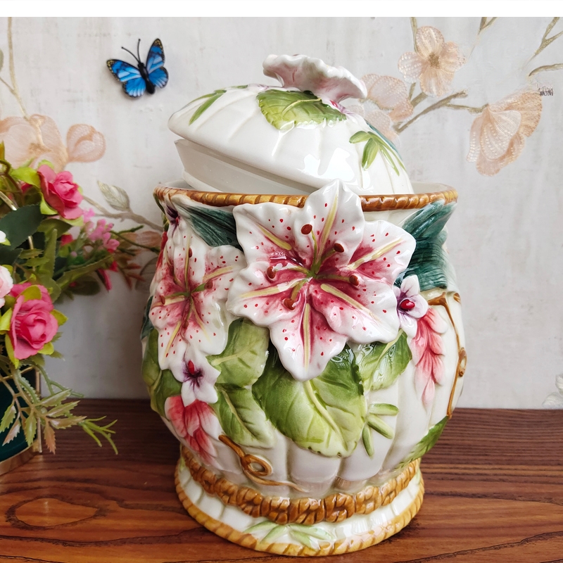 European-style ceramic jar lid - Food Storage Lidl ulasan dan harga