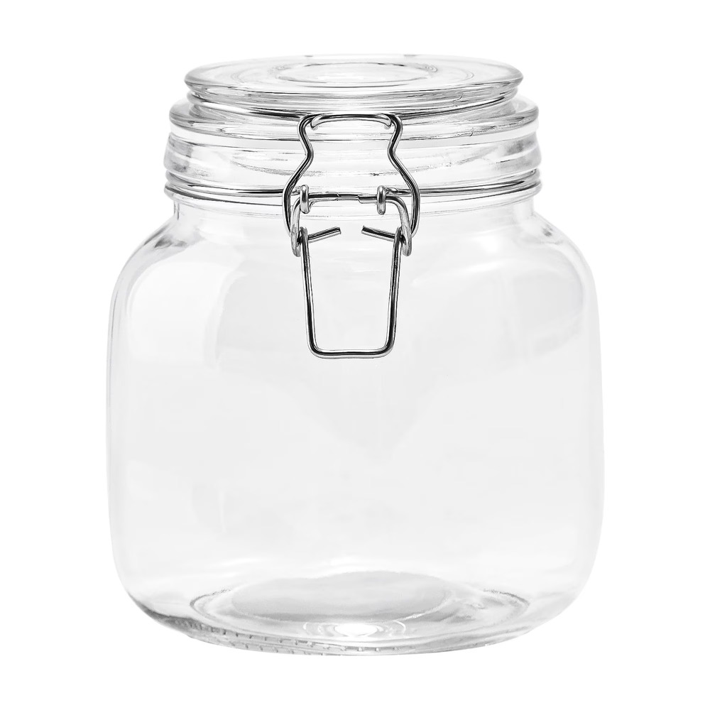Mainstays 38 oz Glass Food Sto - Food Storage With Glass Lids ulasan dan harga