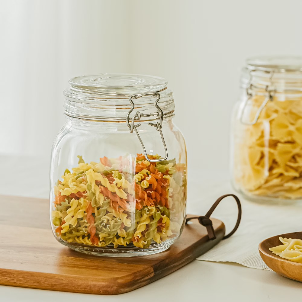 Mainstays 38 oz Glass Food Sto - Food Storage With Glass Lids ulasan dan harga