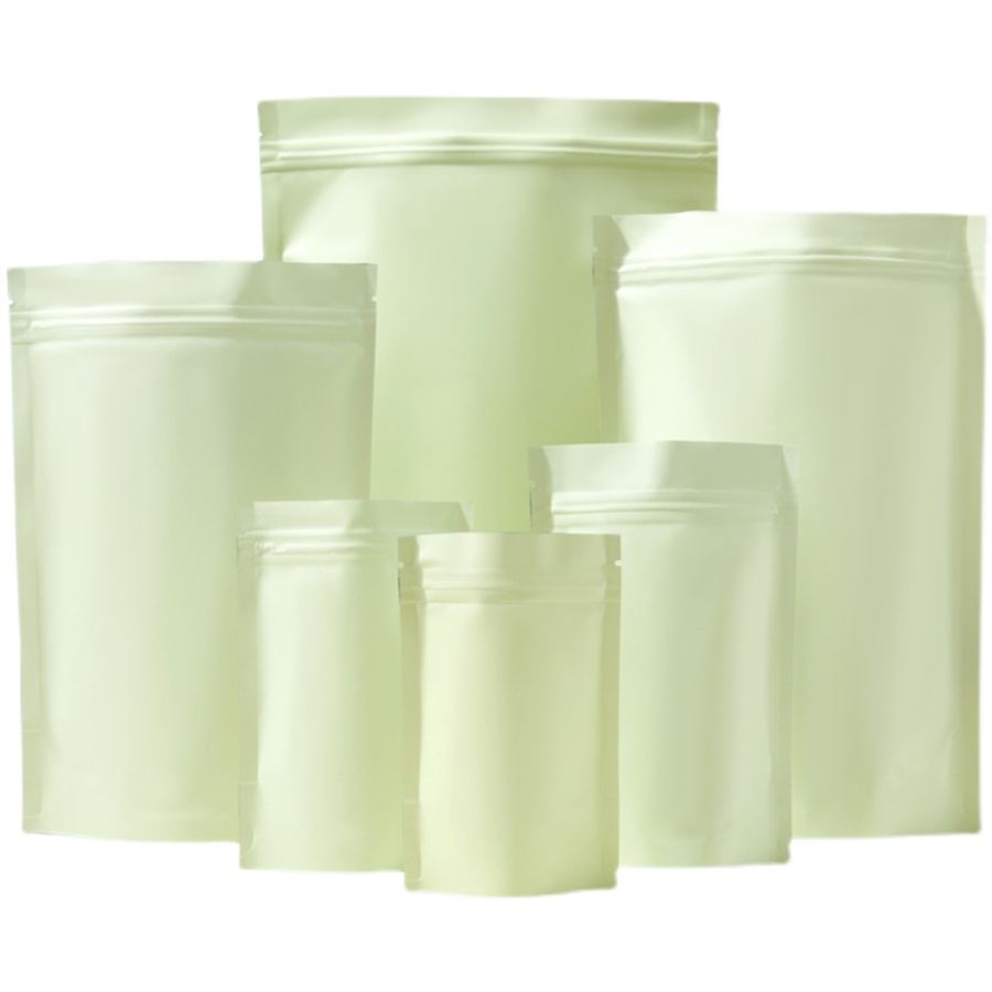 50/100PCS Matte Pale Yellow Zi - Food Storage Usa ulasan dan harga