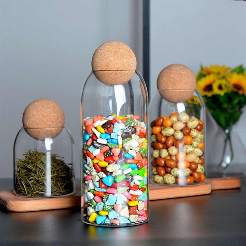 Storage Glass Jar with Wooden  - Food Storage Lidl ulasan dan harga
