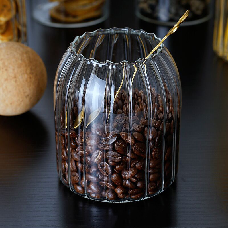 Storage Glass Jar with Wooden  - Food Storage Lidl ulasan dan harga