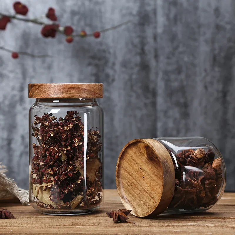 Kitchen Sealed Wooden Lid Glas - Food Storage Lidl ulasan dan harga