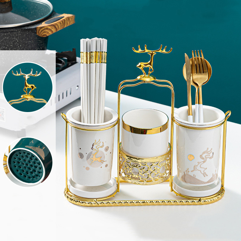 Gold Edged Ceramic Chopsticks  - Food Storage Youtube ulasan dan harga