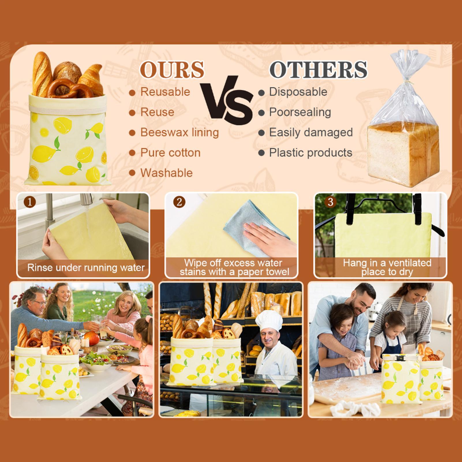 Bread Bags Reusable Reusable B - Food Storage Freezer ulasan dan harga