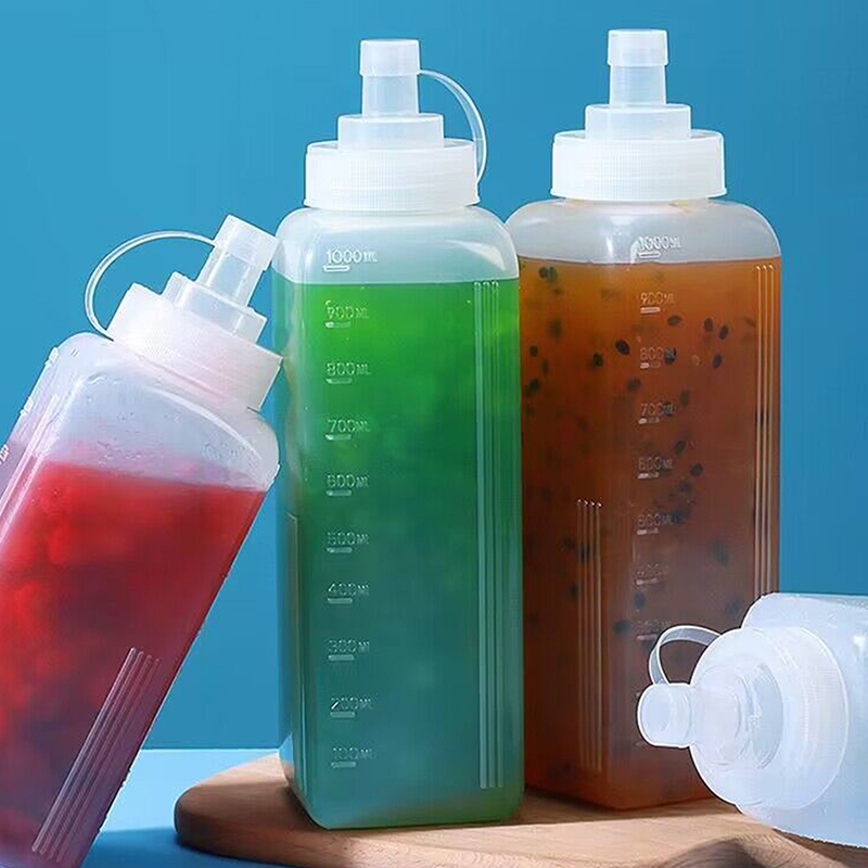600/800/1000ML Squeeze Condime - Salad Dressing Bottle ulasan dan harga