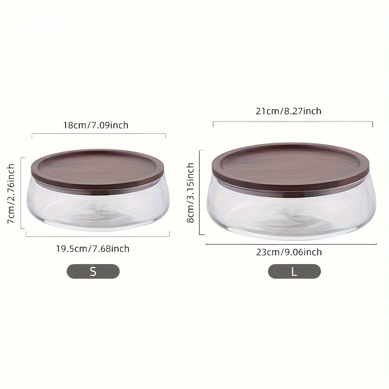 Glass Canisters with Wooden Li - Food Storage Lidl ulasan dan harga