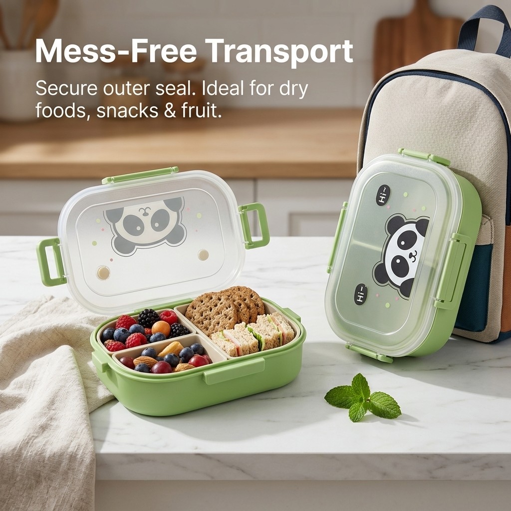 Reusable Plastic Divided Bento - Food Storage Safety ulasan dan harga