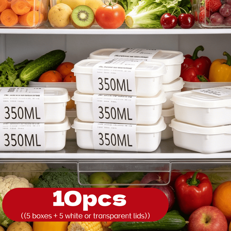 10Pcs Reusable Stackable Food  - Food Storage Freezer ulasan dan harga