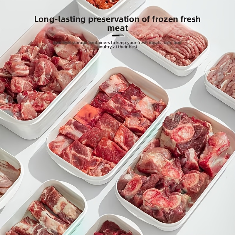 10Pcs Reusable Stackable Food  - Food Storage Freezer ulasan dan harga