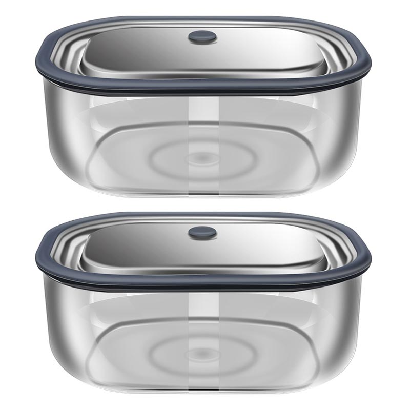 High Borosilicate Glass Rectan - Food Storage With Glass Lids ulasan dan harga