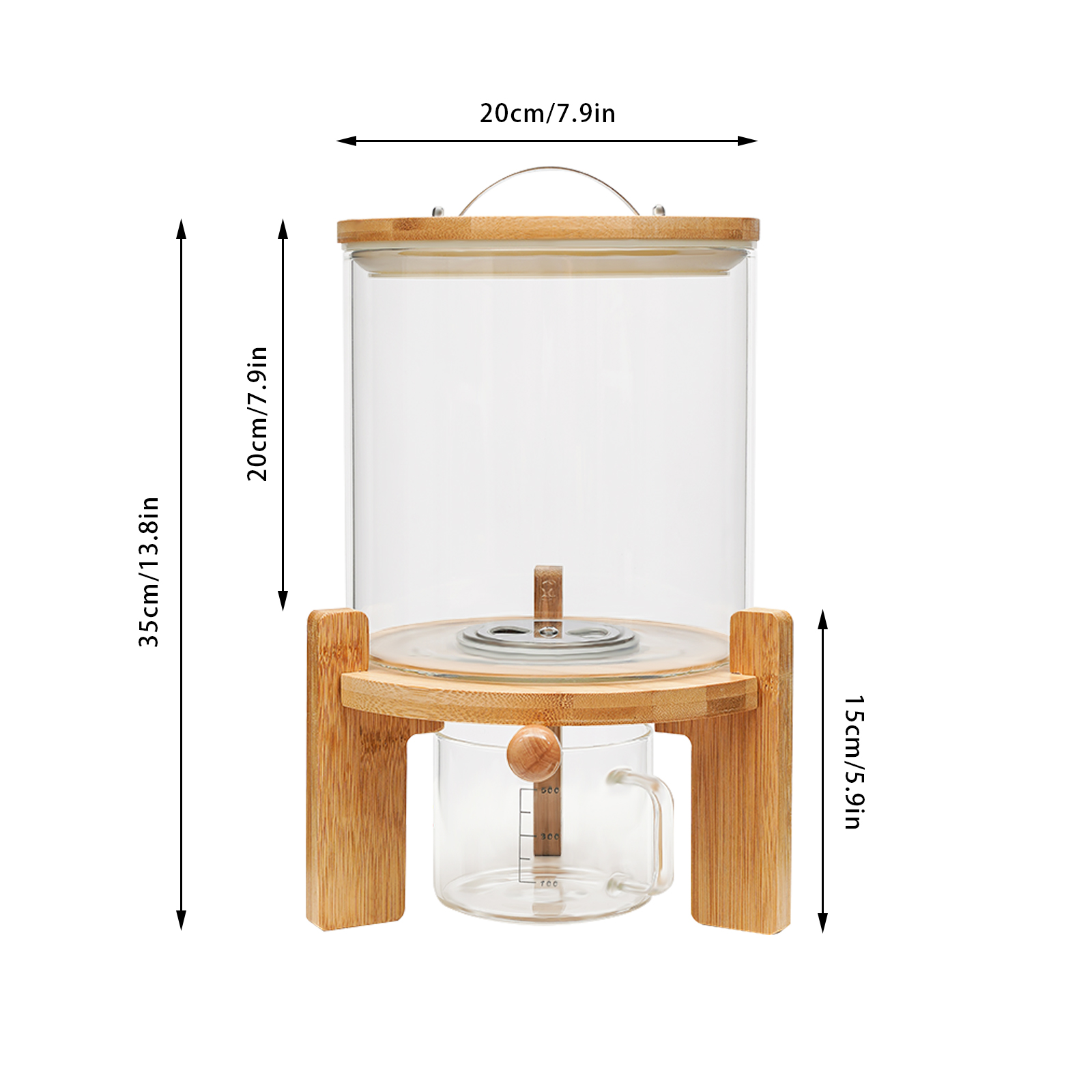 Capacity Airtight Glass Dry Fo - Food Storage Lidl ulasan dan harga