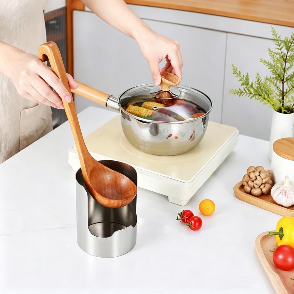 Stainless Steel Spoon Lid Hold - Food Storage Lidl ulasan dan harga