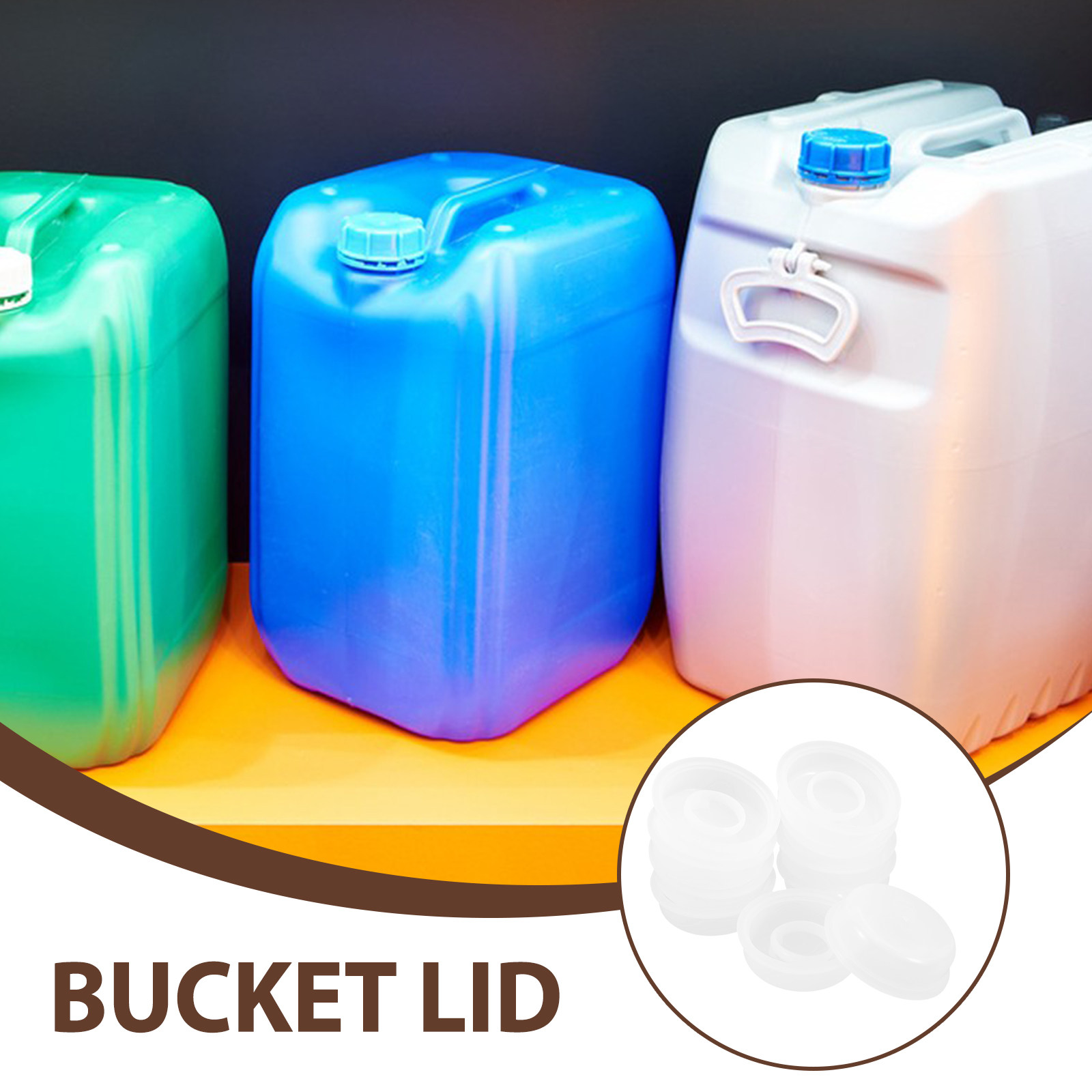 10Pcs Plastic Chemical Bucket  - Food Storage With Lids ulasan dan harga
