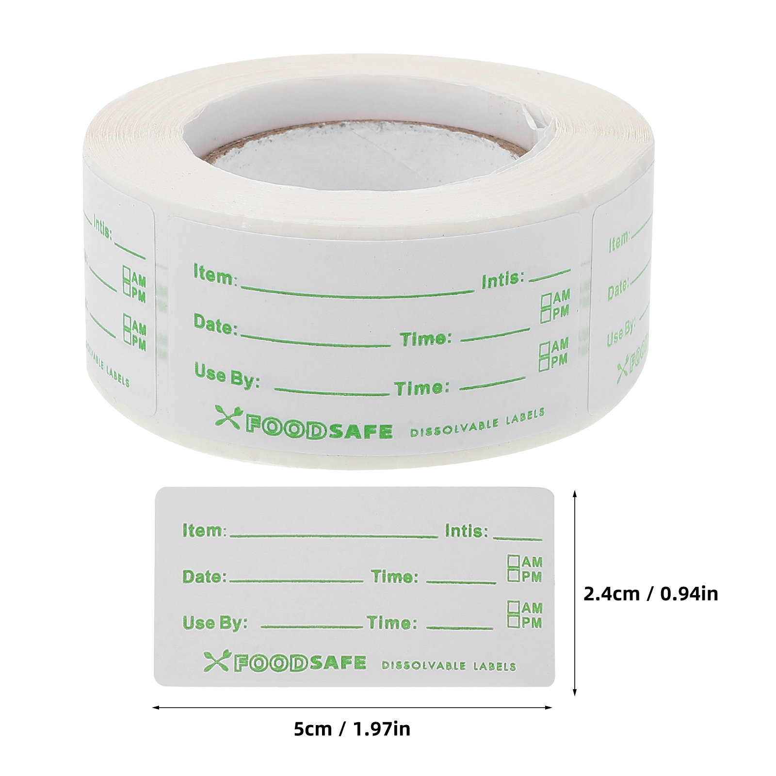 1 Roll Small Date Stickers Exp - Food Storage Freezer ulasan dan harga