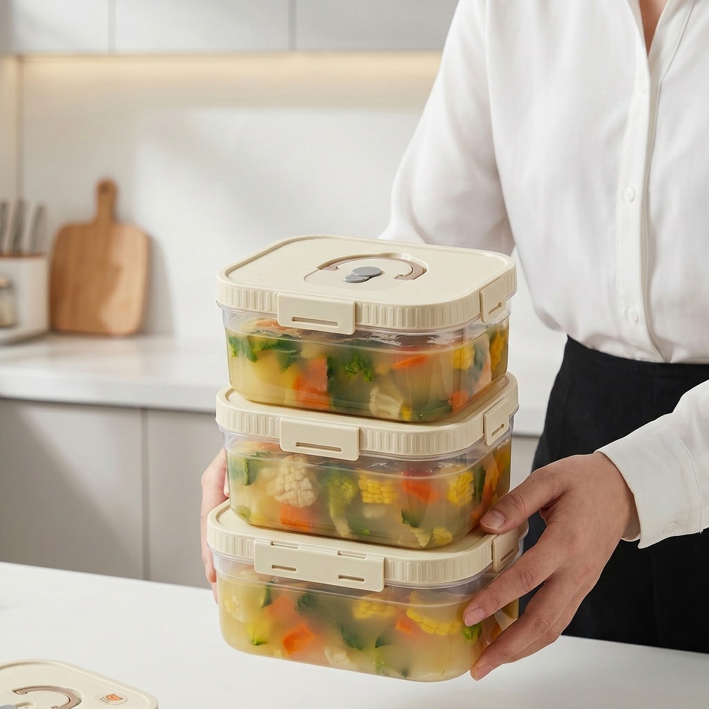 Clear Plastic Food Storage Box - Food Storage Safety ulasan dan harga