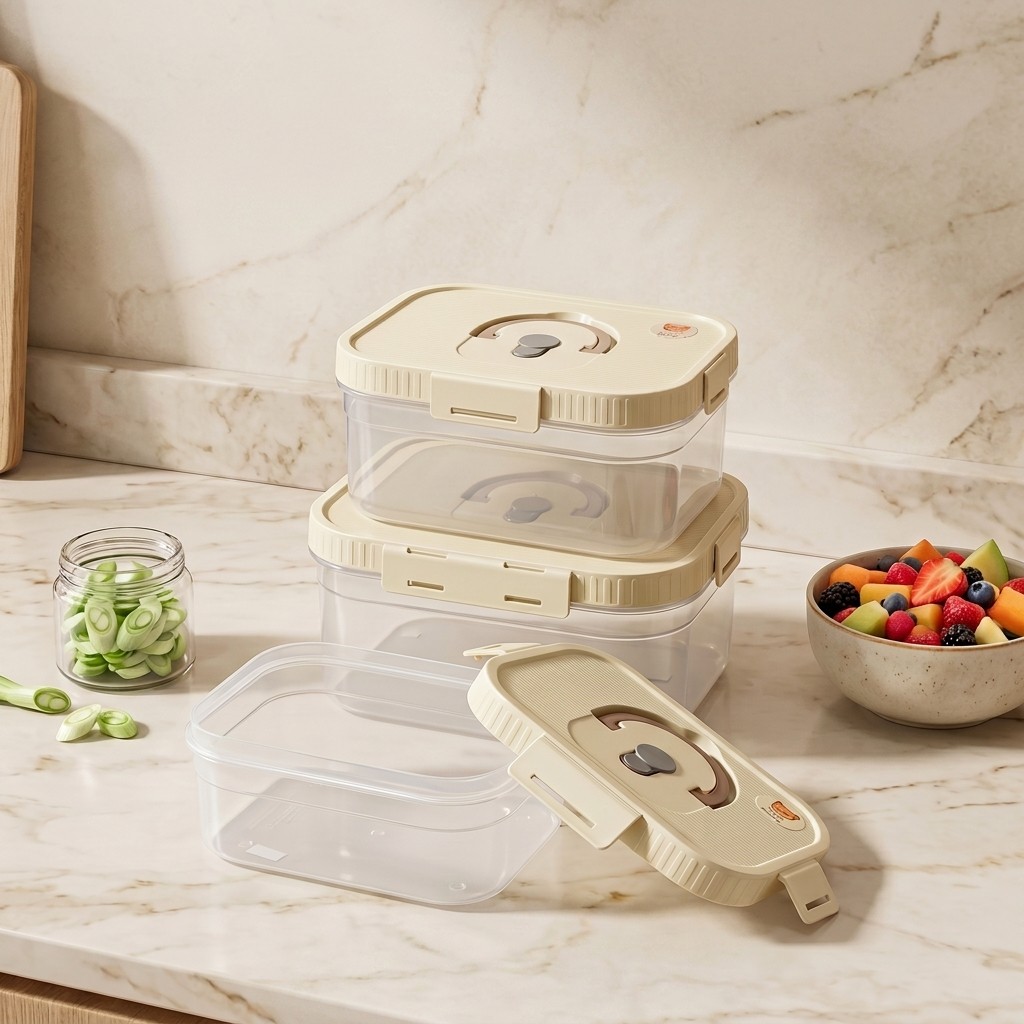 Clear Plastic Food Storage Box - Food Storage Safety ulasan dan harga