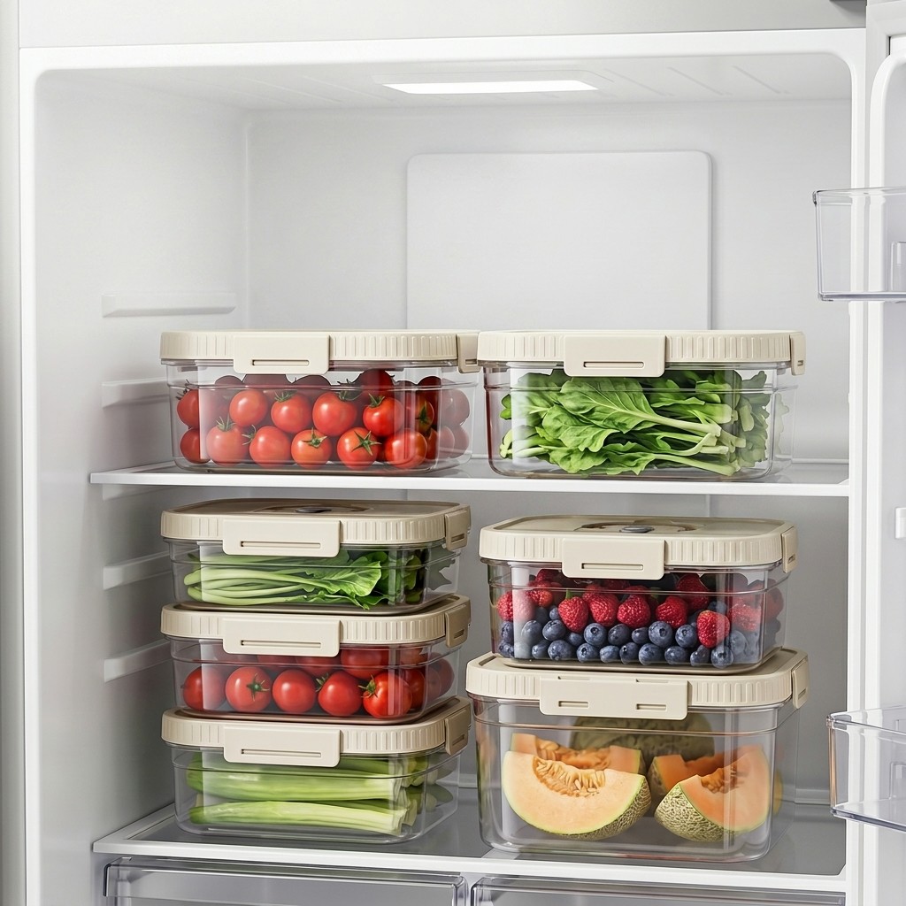Clear Plastic Food Storage Box - Food Storage Safety ulasan dan harga